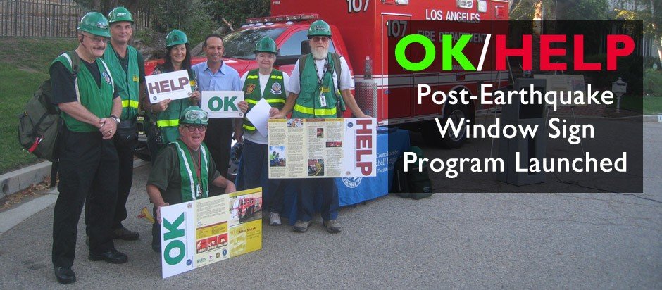 OK/HELP Post-Earthquake Window Sign Program Launched