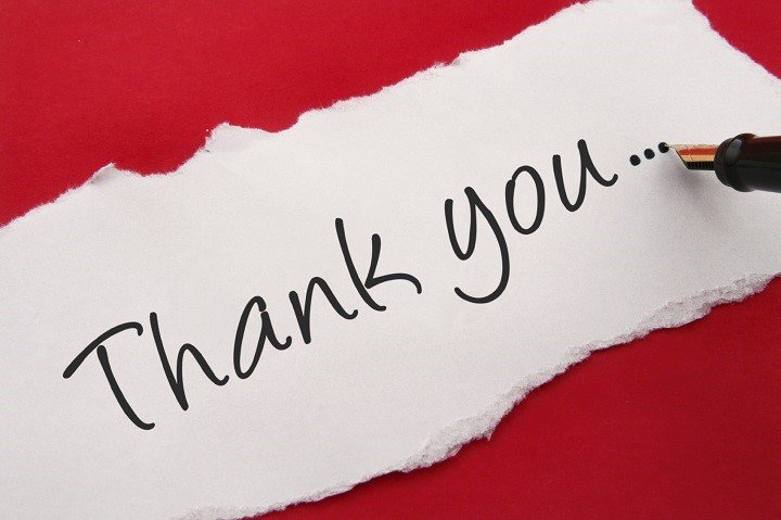 thank you note