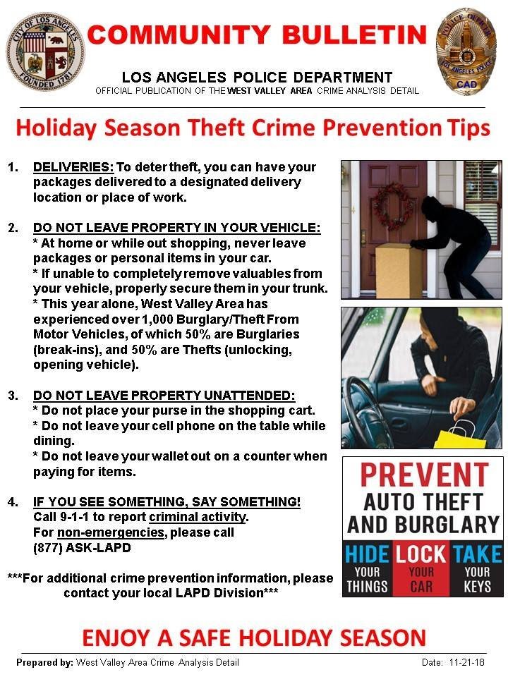 Holiday Crime Prevention