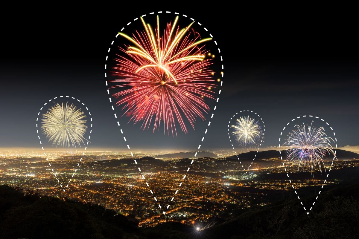 Dodger Stadium fireworks show for Fourth of July 2023 
